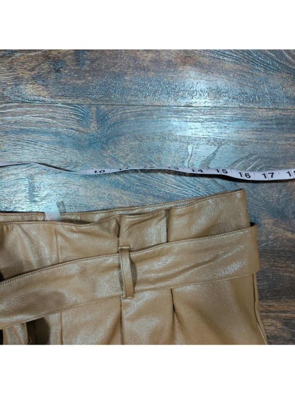Commando Faux Leather Paperbag High Waisted Pant M - Picture 4 of 7